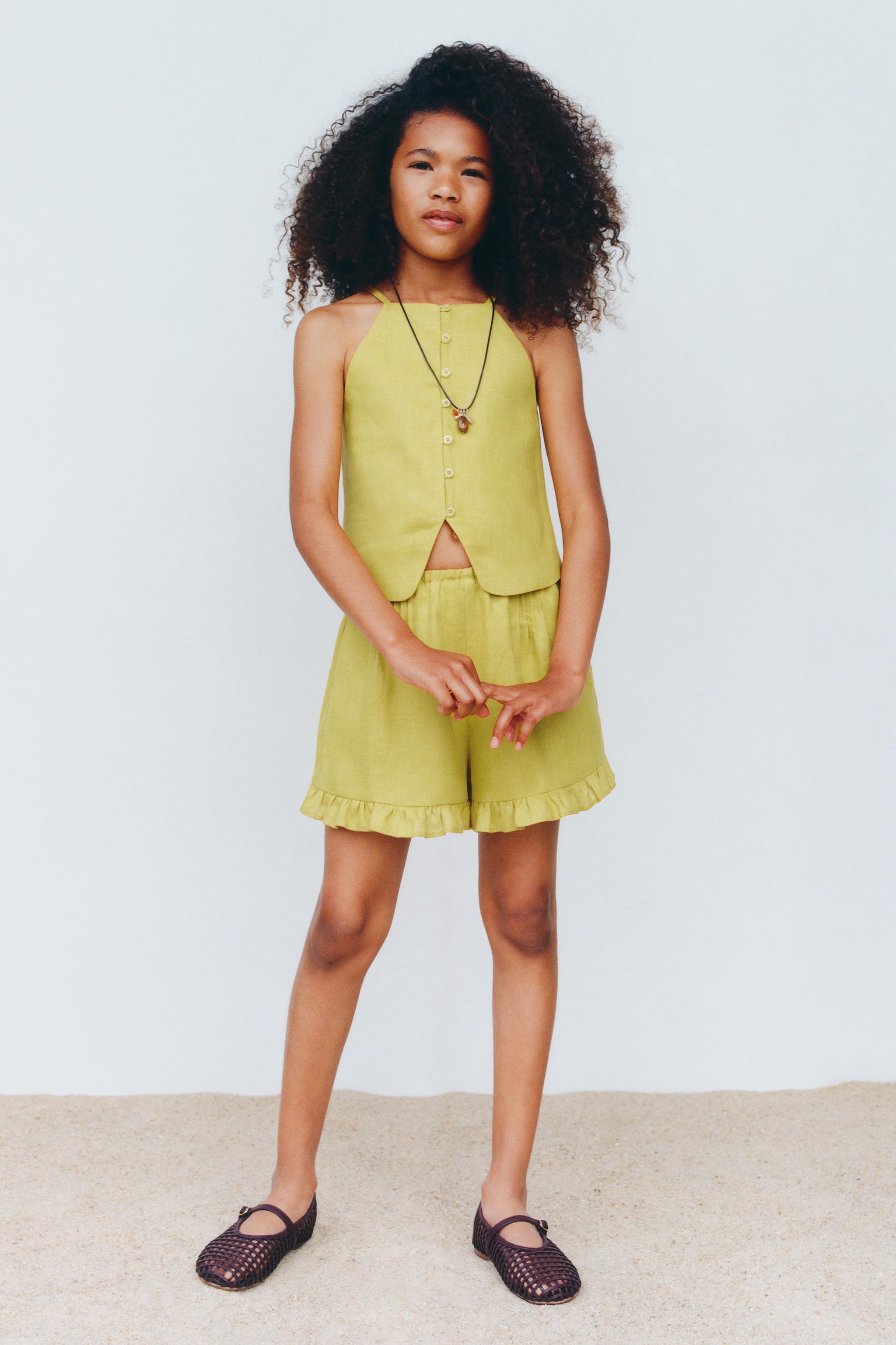 100% LINEN HALTER TOP